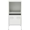 vidaXL Sideboard White Cold-rolled Steel 13.8x15.4x28.9 in Sideboard