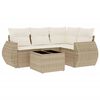 vidaXL Garden Sofa Set Beige, Cream white