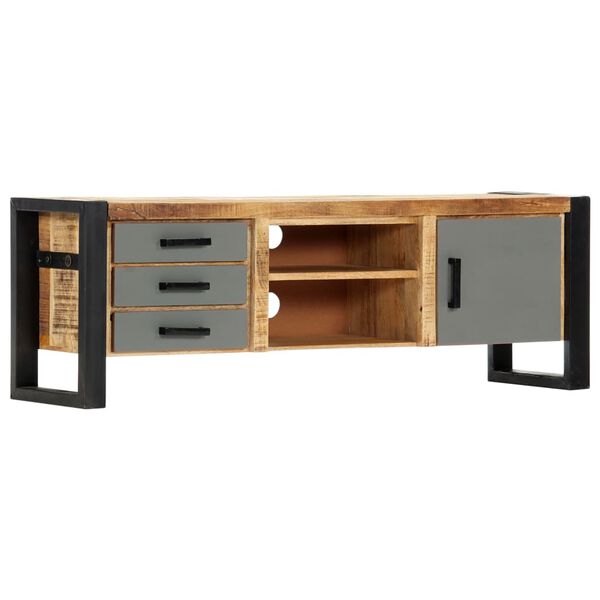 vidaXL TV Cabinet Natural wood and grey