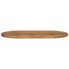 vidaXL Table Top Oak Solid mango wood Medium Table Top Oval Rustic