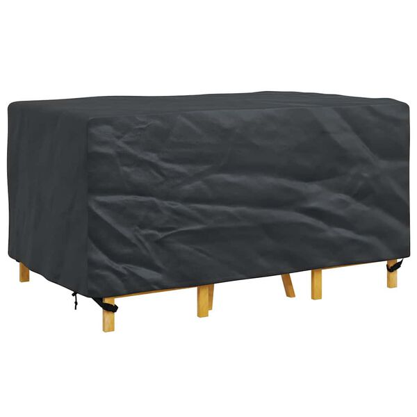 vidaXL Outdoor Furniture Cover Black 59.1" x 35.4" x 29.5" 600D