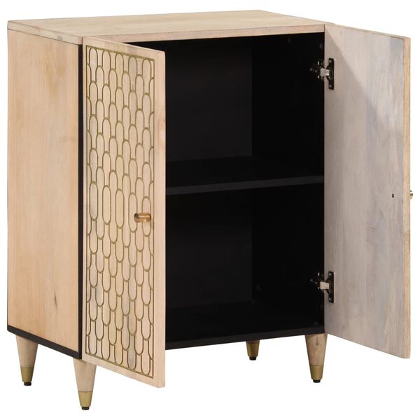 vidaXL Side Cabinet 23.6"x13"x29.5" Solid Wood Mango