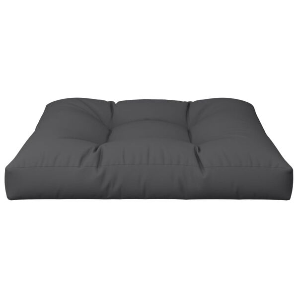 vidaXL Pallet Cushion Black 100% polyester 27.6 x 27.6 in