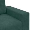 vidaXL Sofa Dark Green 87.01 x 30.71 x 31.50 in Fabric