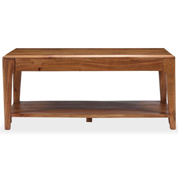 vidaXL Coffee Table Solid Wood 34.6"x19.7"x15"