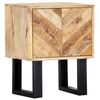 vidaXL Bedside Cabinet Mango wood brown Solid mango wood 15.7x11.8x19.7 in