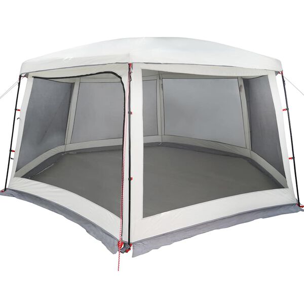 vidaXL Pool Tent with Removable Fly & Mesh Walls Grey 263.8x232.3"