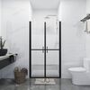 vidaXL Shower Door Half Frosted ESG (32.7"-33.9")x74.8"
