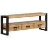 vidaXL TV Cabinet Natural wood, Black