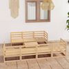 vidaXL Garden Lounge Set Natural wood Solid Pine wood Large Modular