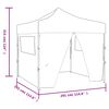 vidaXL Blue Foldable Tent 9.8 x 9.8' with 4 Walls