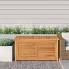 vidaXL Garden Storage Box Teak brown Solid teak wood with water-based finish
