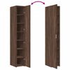 vidaXL Highboard Brown Oak 11.8"x16.7"x72.8" Engineered Wood