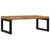 vidaXL Coffee Table Natural Mango Wood Finish Solid Mango Wood and Steel