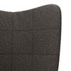 vidaXL Rocking Chair Dark Grey Sherpa Fabric