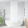 vidaXL Shower Roller Blind White PEVA, Aluminum 24x94.5 in