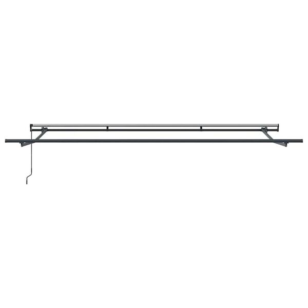 vidaXL Awning Manual Anthracite 196.9"x 118.1" Metal