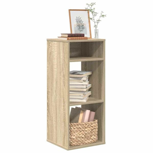 vidaXL Book Cabinet Sonoma Oak Engineered Wood Medium Book Cabinet