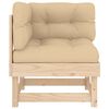 vidaXL Corner Sofa Modular Corner Sofa Square Rustic Modular Seating