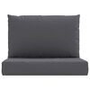 vidaXL Pallet Cushion Anthracite Oxford fabric Square Contemporary