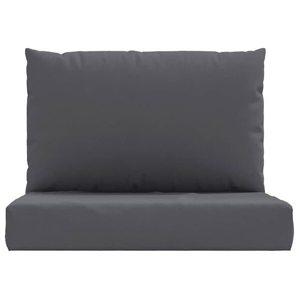 vidaXL Pallet Cushion Anthracite Oxford fabric Square Contemporary