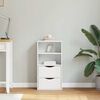 vidaXL Side Cabinet White Solid pine wood, engineered wood Small Cabinet