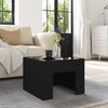 vidaXL Coffee Table with Infinity LED Black 15.7x15.7x11.8"