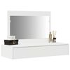 vidaXL Dressing Table White 39.37 x 15.75 x 27.56 in Engineered Wood