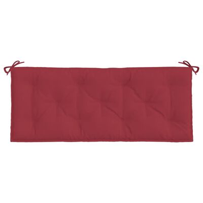 vidaXL Garden Bench Cushions 2 pcs Wine Red 47.2"x19.7"x2.8" Oxford Fabric