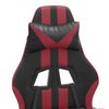 vidaXL Gaming Chair Black and Wine Red Faux Leather