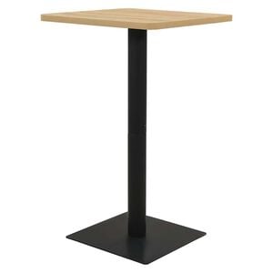 vidaXL Bar Table Oak color and black