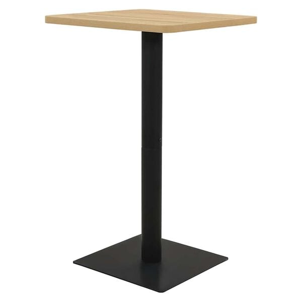 vidaXL Bar Table Oak color and black