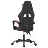 vidaXL Gaming Chair Black and Wine Red Faux Leather