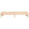 vidaXL Day Bed Natural wood Solid Pine Wood Full Extendable Day Bed