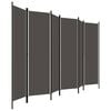 vidaXL 6-Panel Room Divider Anthracite 118.1"x70.9"