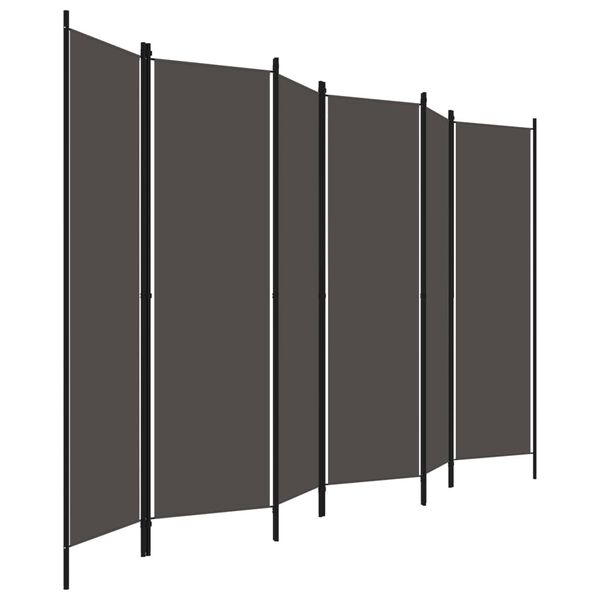 vidaXL 6-Panel Room Divider Anthracite 118.1"x70.9"