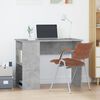 vidaXL Desk Concrete Grey Engineered wood Medium Desk Rectangular