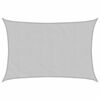 vidaXL Sun Shade Sail Light Grey 14.8x11.5' 100% Polyester Oxford