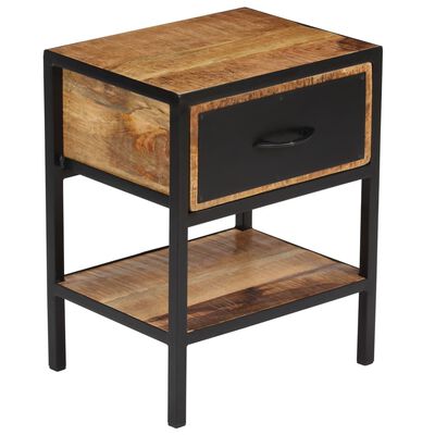 vidaXL Bedside Cabinet Solid Mango Wood 15.7"x11.8"x19.6"