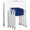 vidaXL Foldable Camping Table Set with 4 Stools Height Adjustable 47.2"x23.6"