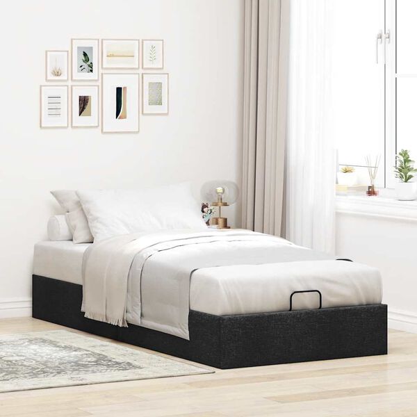 vidaXL Ottoman Bed Frame Black