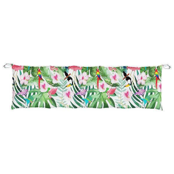 vidaXL Garden Bench Cushion Multicolor with birds, leaves, and flowers