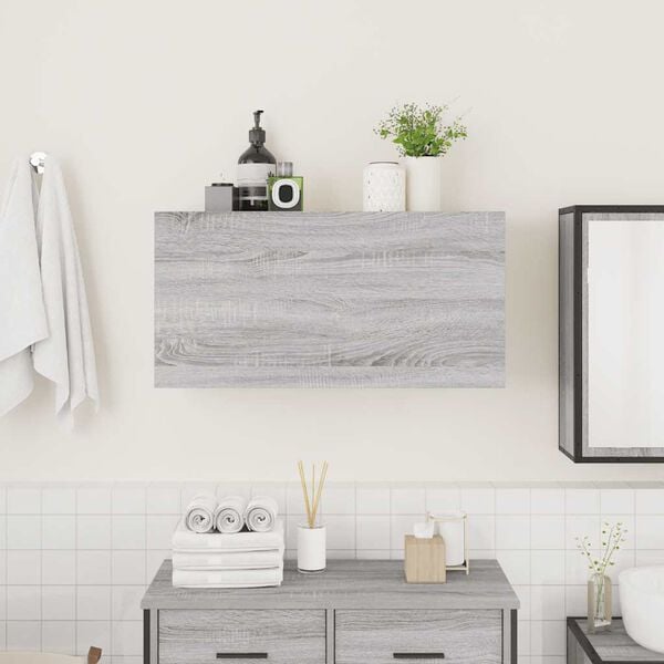 vidaXL Bathroom Wall Cabinet Grey Sonoma Engineered Wood