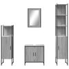 vidaXL Bathroom Furniture Set Grey Sonoma