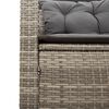 vidaXL Garden Sofa Grey, Dark Grey