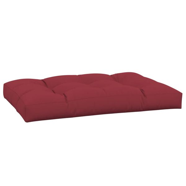 vidaXL Pallet Cushion Wine Red 47.2"x31.5"x4.7" Fabric