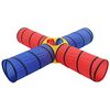 vidaXL Play Tunnel Multicolor Polyester and steel wire 98.4 in long