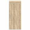 vidaXL Bathroom Wall Cabinet TULUM Sonoma Oak 14.57 x 9.65 x 33.86 in