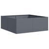 vidaXL Planter Anthracite Cold-rolled steel Large Durable Square