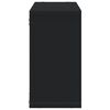 vidaXL Wall Cabinet Black Engineered wood Width 39.4 in Wall Cabinet